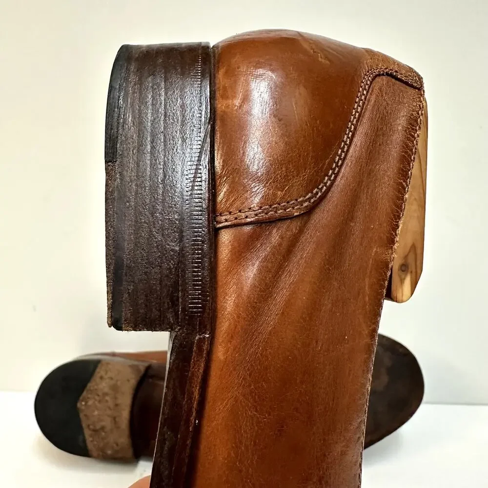 VGUC Polo Ralph Lauren Deerskin Woven Loafer Vintage Made in Italy 10 D